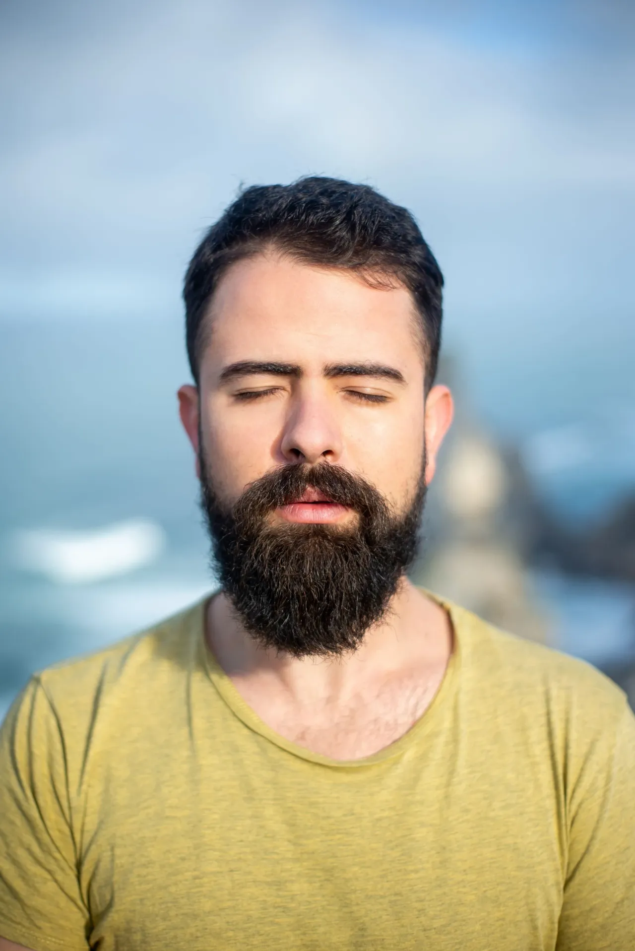 Portrait d'Antoine, les yeux fermés